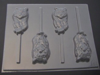 671 Tiger Chocolate Candy Lollipop Mold